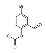 (2-acetyl-4-bromophenyl) hydrogen carbonate Structure