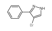 4-溴-3-苯基-1H-吡唑结构式