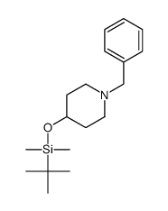 1-benzyl-4-{[tert-butyl(dimethyl)silyl]oxy}piperidine Structure