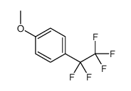 1-methoxy-4-(1,1,2,2,2-pentafluoroethyl)benzene structure