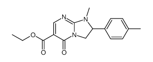 ethyl 1-methyl-2-(4-methylphenyl)-5-oxo-2,3-dihydroimidazo[1,2-a]pyrimidine-6-carboxylate结构式