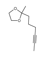 2-(ethylenedioxy)-6-octyne结构式