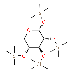 1-O,2-O,3-O,4-O-Tetrakis(trimethylsilyl)-α-D-xylopyranose结构式