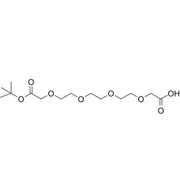 t-Butyl acetate-PEG3-CH2COOH structure