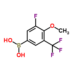 [3-Fluoro-4-methoxy-5-(trifluoromethyl)phenyl]boronic acid Structure