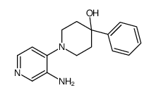 1-(3-Amino-4-pyridinyl)-4-phenyl-4-piperidinol结构式