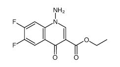 1-amino-6,7-difluoro-1,4-dihydro-4-oxoquinoline-3-ethylcarboxylate Structure