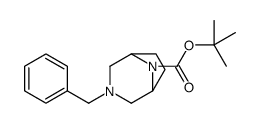 3-苄基-3,8-二氮杂双环[3.2.1]辛烷-8-羧酸叔丁酯结构式