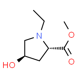 L-Proline, 1-ethyl-4-hydroxy-, methyl ester, trans- (9CI)结构式