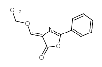 4-乙氧基亚甲基-2-苯基恶唑啉-5-酮结构式