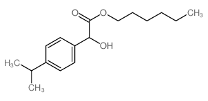 Benzeneacetic acid, a-hydroxy-4-(1-methylethyl)-,hexyl ester structure