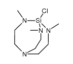 1-chloro-N,N,N-trimethylazasilatrane结构式