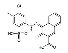 4-[(5-chloro-4-methyl-2-sulphophenyl)azo]-3-hydroxy-2-naphthoic acid structure