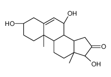 Androst-5-en-16-one, 3,7,17-trihydroxy-, (3beta,7alpha,17beta)- (9CI)结构式