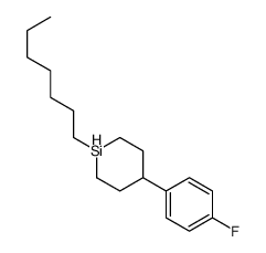 4-(4-fluorophenyl)-1-heptylsilinane Structure