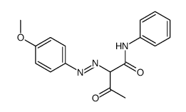 2-[(p-methoxyphenyl)azo]acetoacetanilide Structure