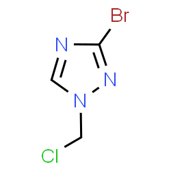 3-Bromo-1-(chloromethyl)-1H-1,2,4-triazole Structure