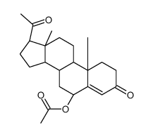 6 beta-acetoxyprogesterone structure