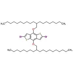2,6-Dibromo-4,8-bis[(2-octyldodecyl)oxy]thieno[2,3-f][1]benzothiophene结构式