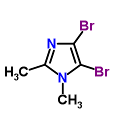 4,5-dibromo-1,2-dimethyl-1H-imidazole Structure