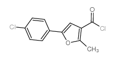 5-(4-氯苯基)-2-甲基呋喃-3-羰酰氯结构式