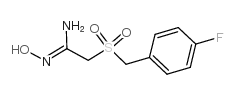 2-(4-fluorobenzylsulfonyl)acetamidoxime structure