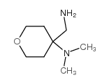 4-(Aminomethyl)-N,N-dimethyltetrahydro-2H-pyran-4-amine structure