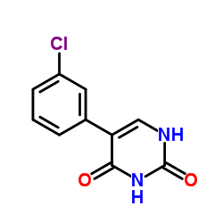 5-(3-Chlorophenyl)-2,4(1H,3H)-pyrimidinedione结构式