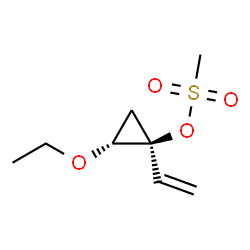 Cyclopropanol, 1-ethenyl-2-ethoxy-, methanesulfonate, (1S-trans)- (9CI)结构式