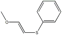 Benzene, [(2-Methoxyethenyl)thio]-, (E)- (9CI) Structure