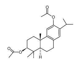 Abieta-8,11,13-triene-3β,12-diol diacetate Structure