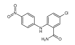 4-Chlor-4'-nitro-diphenylamin-2-carbonsaeureamid结构式