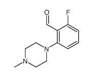 2-fluoro-6-(4-methylpiperazin-1-yl)benzaldehyde Structure