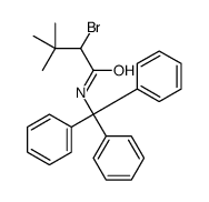 2-bromo-3,3-dimethyl-N-tritylbutanamide Structure