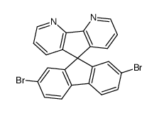 4,5-diaza-2',7'-dibromo-9,9'-spirobifluorene structure