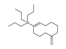(E)-5-(tripropylsilyl)cyclodec-5-enone Structure