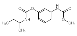 Carbanilic acid,m-hydroxy-, methyl ester, sec-butylcarbamate (ester) (8CI) structure