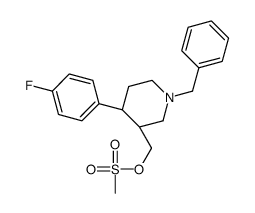 [(3S,4R)-1-benzyl-4-(4-fluorophenyl)piperidin-3-yl]methyl methanesulfonate Structure