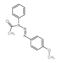 N-(4-methoxyphenyl)diazenyl-N-phenyl-acetamide structure