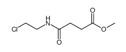 methyl 4-(2-chloroethyl)amino-4-oxobutanoate结构式