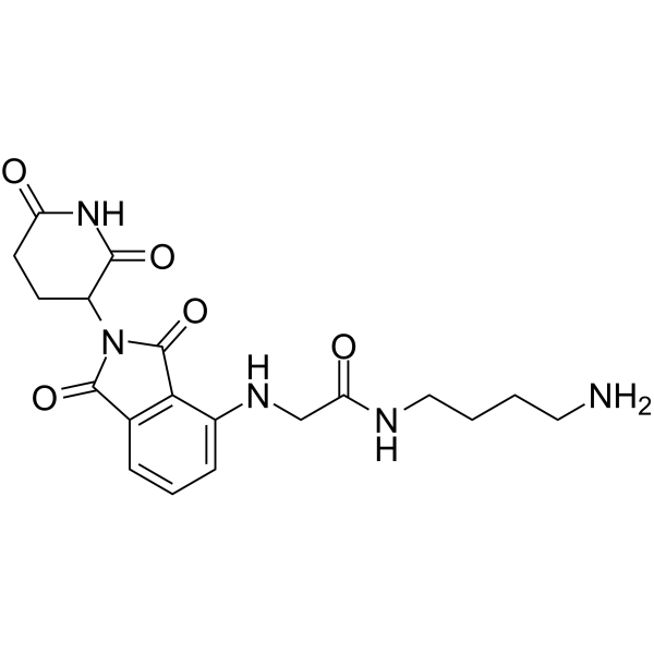 Thalidomide-NH-amido-C4-NH2 structure