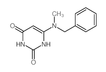 6-(benzyl-methyl-amino)-1H-pyrimidine-2,4-dione structure