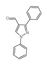 1,3-Diphenyl-1H-pyrazole-4-carbaldehyde Structure