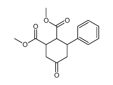 dimethyl 5-oxo-3-phenylcyclohexane-1,2-dicarboxylate结构式