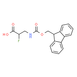 Fmoc-DL-2-Fluoro-β-alanine结构式