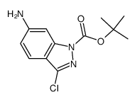 6-amino-1-Boc-3-chloroindazole结构式