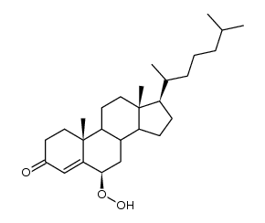 6β-Hydroperoxycholest-4-en-3-one结构式