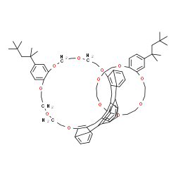 CALIX[4]ARENE-BIS(T-OCTYLBENZO-CROWN-6) structure