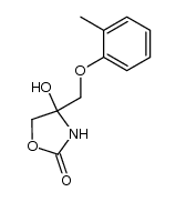 4-hydroxy-4-o-tolyloxymethyl-oxazolidin-2-one结构式