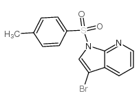 3-bromo-1-(4-methylbenzenesulfonyl)-1H-pyrrolo[2,3-b]pyridine Structure